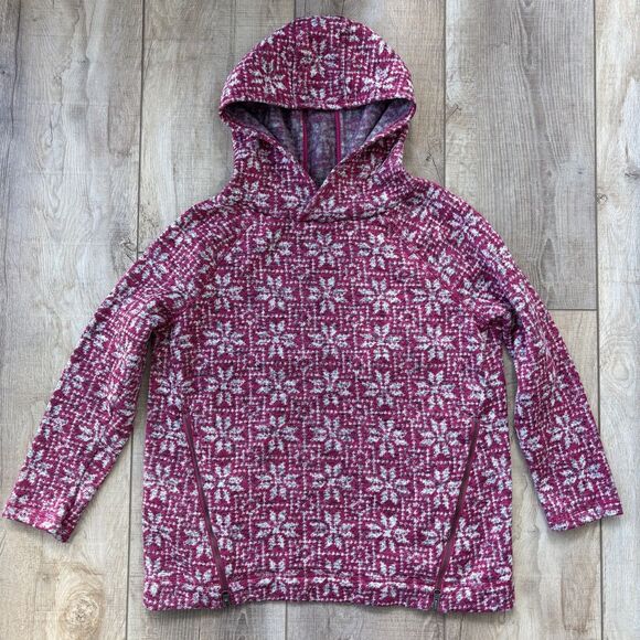 Talbots Womens Pink Hooded Sweater Size XP Winter Cozy Mature Leisure Ski Lodge - Picture 7 of 13